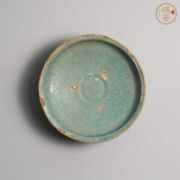 古玩陶瓷綠釉三足洗真品鑒賞圖