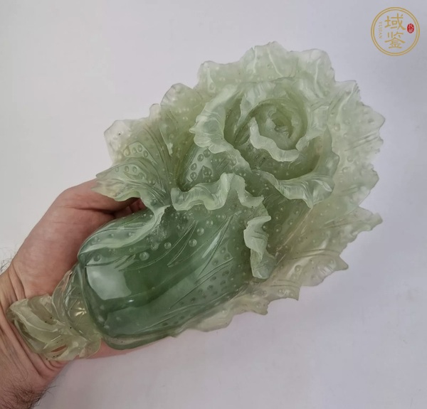 古玩玉器玉白菜真品鑒賞圖