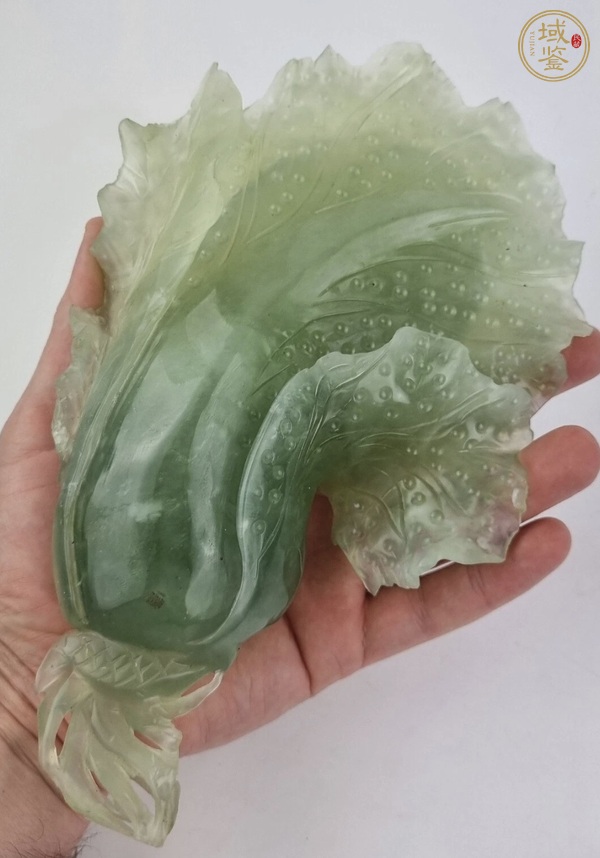 古玩玉器玉白菜真品鑒賞圖