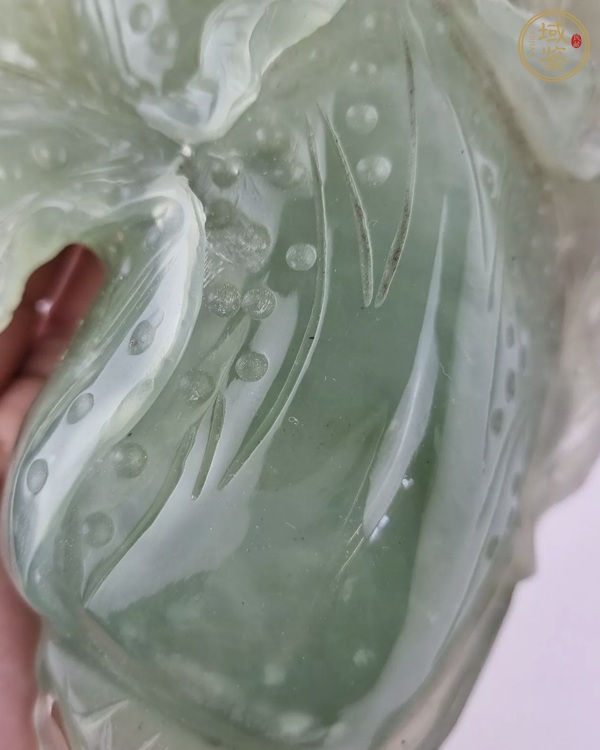 古玩玉器玉白菜真品鑒賞圖
