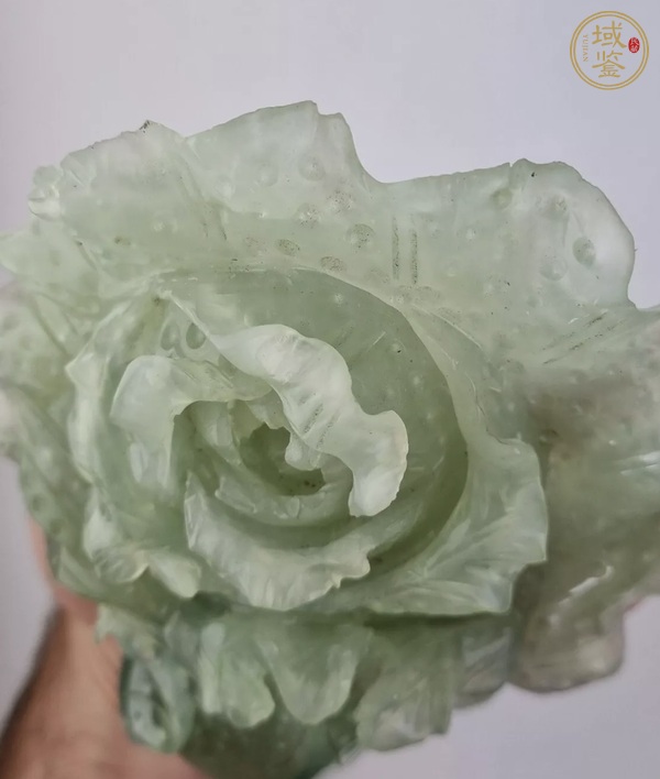 古玩玉器玉白菜真品鑒賞圖