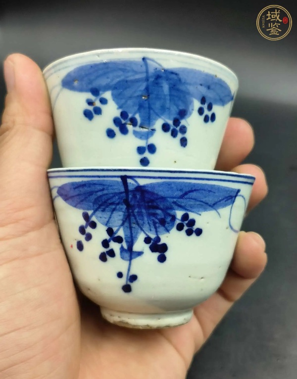 古玩青花杯真品鑒賞圖