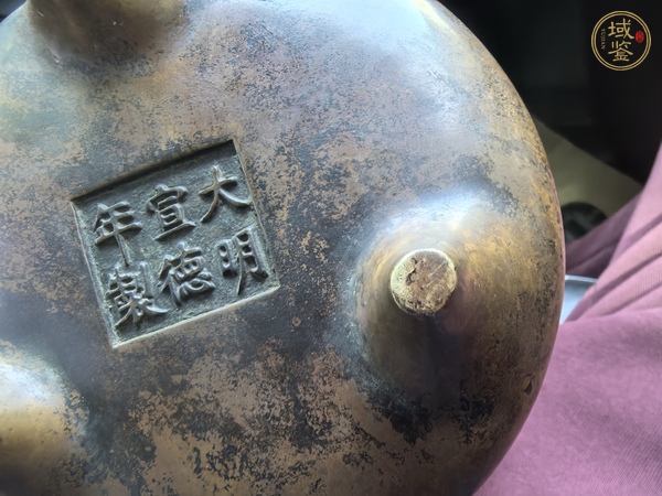 古玩銅器銅沖天耳爐真品鑒賞圖