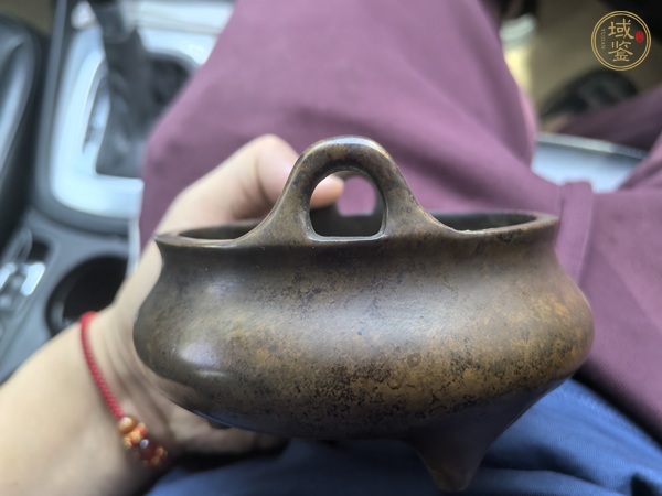 古玩銅器銅沖天耳爐真品鑒賞圖