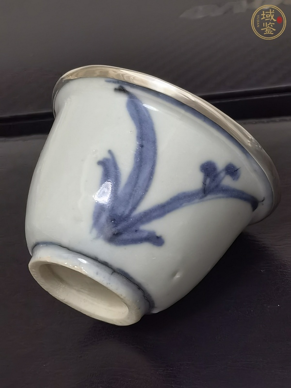 古玩陶瓷青花蘭草紋杯真品鑒賞圖