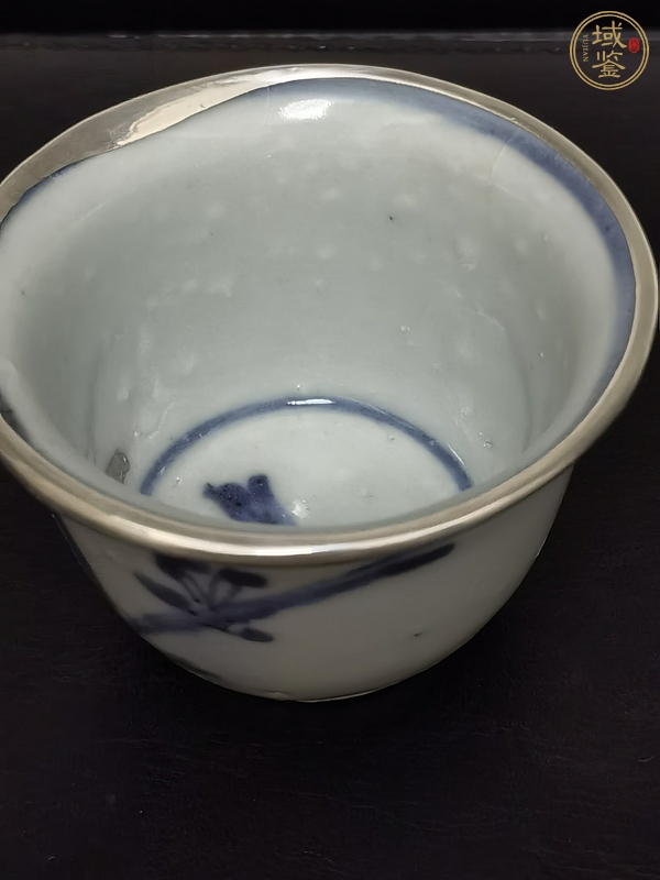 古玩陶瓷青花蘭草紋杯真品鑒賞圖