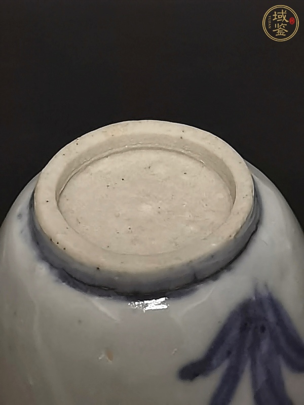 古玩陶瓷青花蘭草紋杯真品鑒賞圖