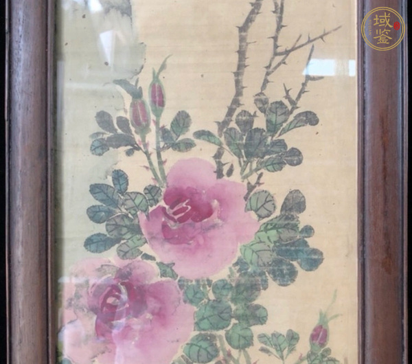 古玩字畫項文彥款花鳥真品鑒賞圖
