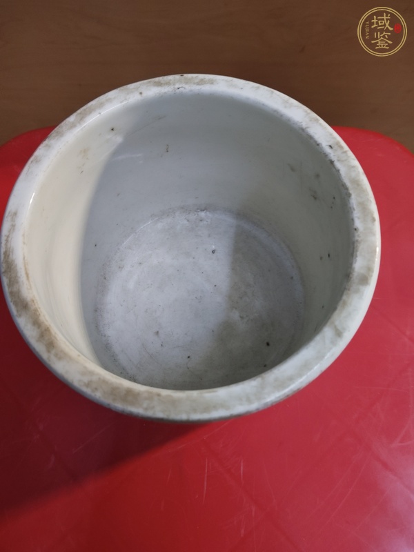 古玩陶瓷粉彩八卦紋直筒爐真品鑒賞圖