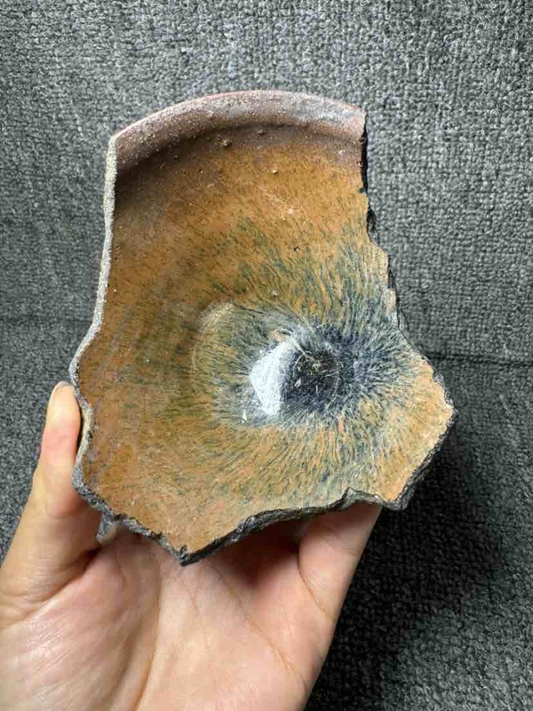 古玩陶瓷南宋建窯兔毫盞標(biāo)本拍賣，當(dāng)前價格299元