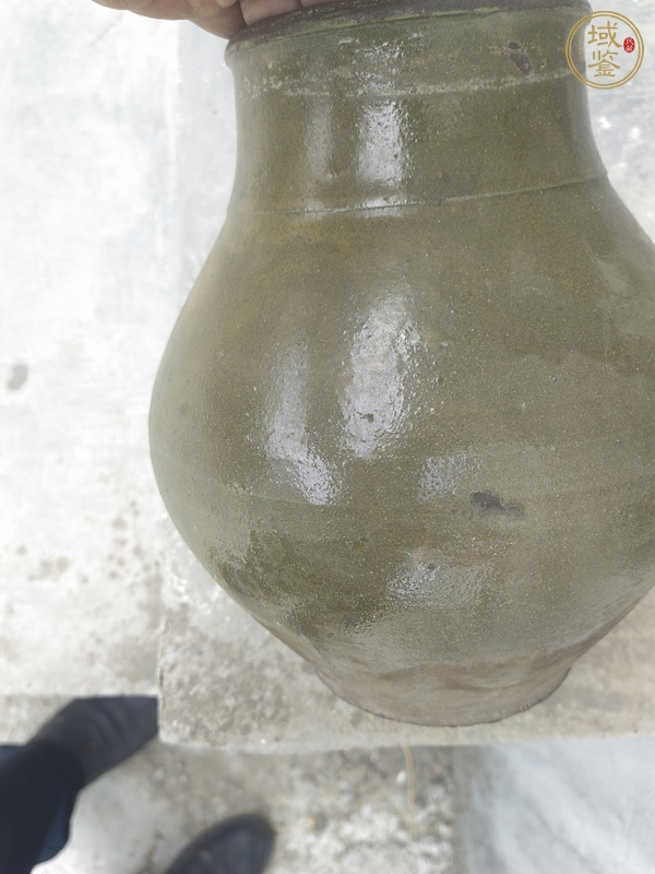古玩陶瓷青釉罐真品鑒賞圖