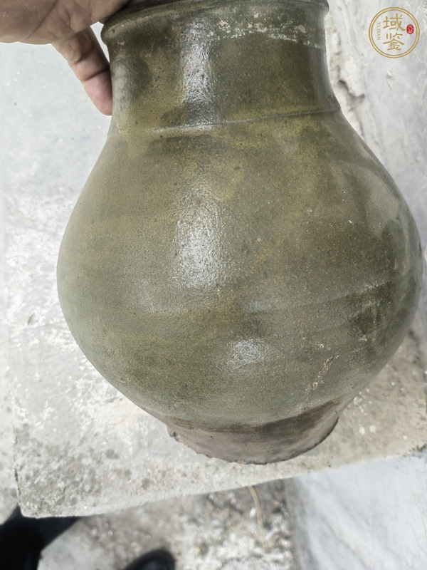 古玩陶瓷青釉罐真品鑒賞圖