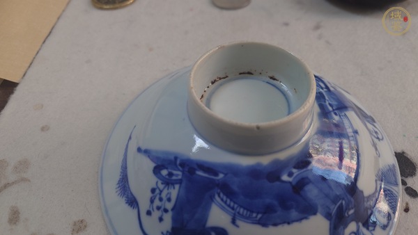 古玩青花福祿壽三星人物紋碗真品鑒賞圖