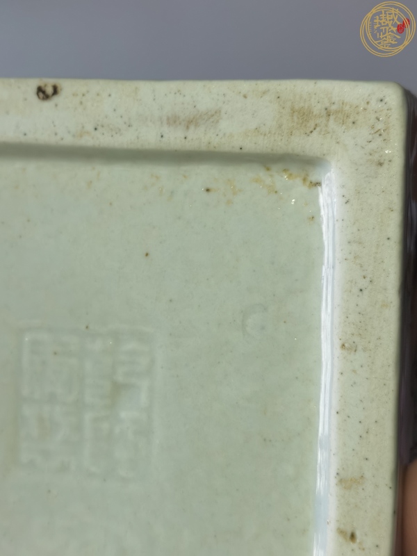 古玩陶瓷粉彩博古圖筆筒真品鑒賞圖