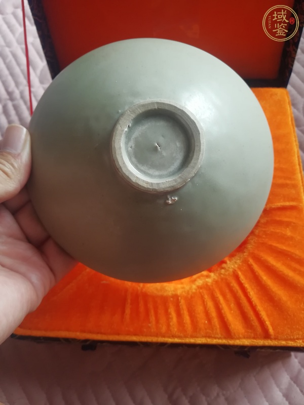 古玩陶瓷宋代耀州窯青釉盞真品鑒賞圖