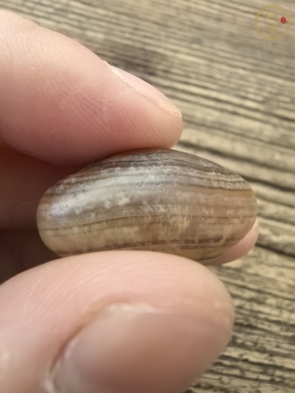 古玩玉器纏絲瑪瑙珠真品鑒賞圖