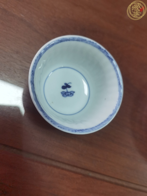 古玩陶瓷青花杯碟，模糊，偏老真品鑒賞圖