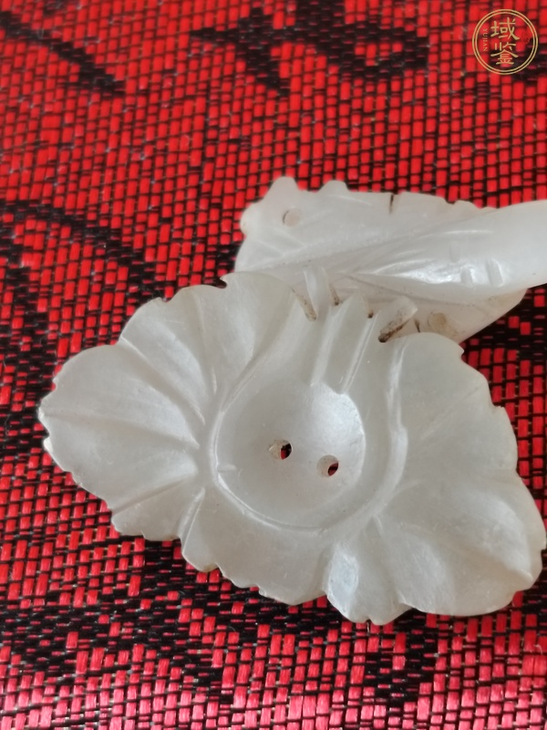 古玩玉器和田玉雕“壽星帽花”真品鑒賞圖