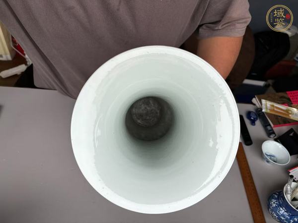 古玩花卉紋青花鳳尾尊真品鑒賞圖