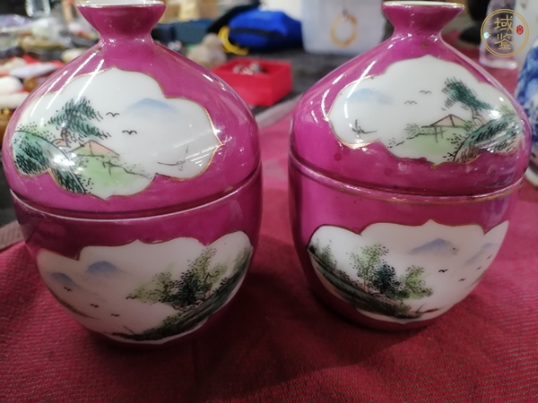 古玩陶瓷蓋盅真品鑒賞圖