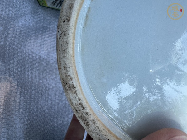 古玩陶瓷霽藍釉開窗五彩花鳥花卉紋棒槌瓶真品鑒賞圖