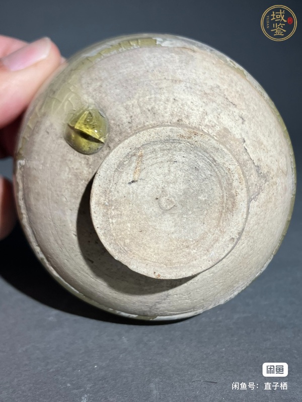 古玩陶瓷唐代青釉餅足杯真品鑒賞圖