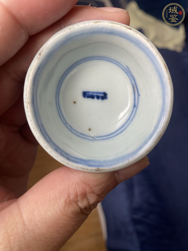 古玩陶瓷雍正青花壽字杯真品鑒賞圖