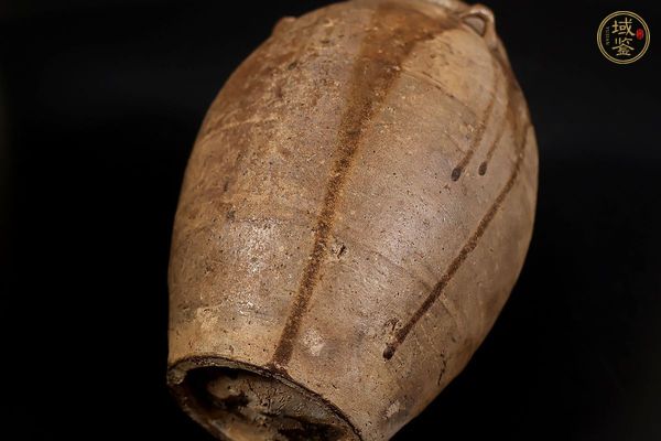 古玩陶瓷褐釉四系罐真品鑒賞圖
