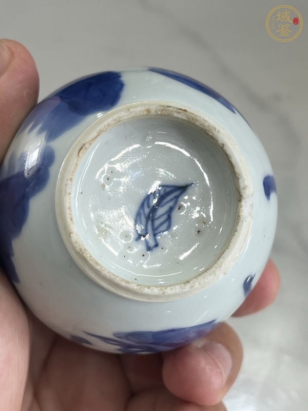 古玩陶瓷青花人物故事小罐真品鑒賞圖