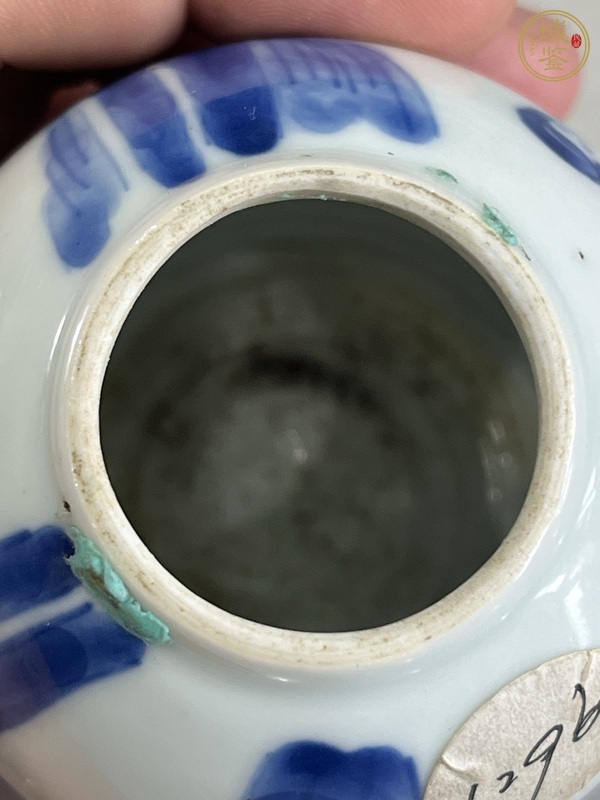 古玩陶瓷青花人物故事小罐真品鑒賞圖