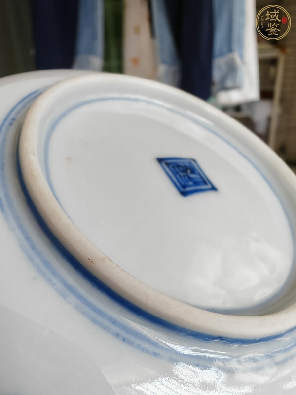 古玩陶瓷民國青花盤真品鑒賞圖