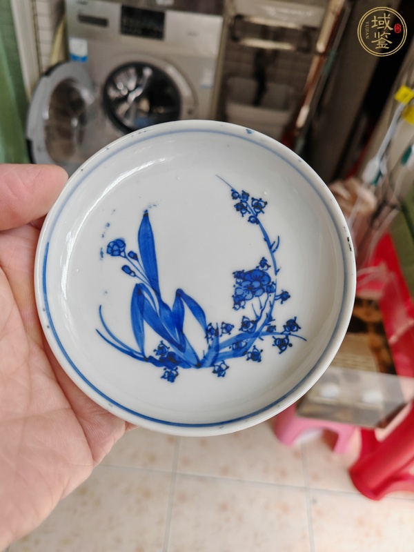 古玩陶瓷民國青花盤真品鑒賞圖