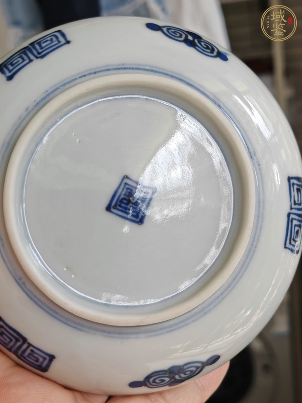 古玩陶瓷民國青花盤真品鑒賞圖