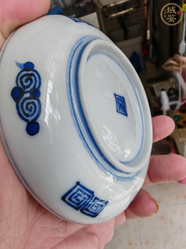 古玩陶瓷民國(guó)青花盤(pán)真品鑒賞圖