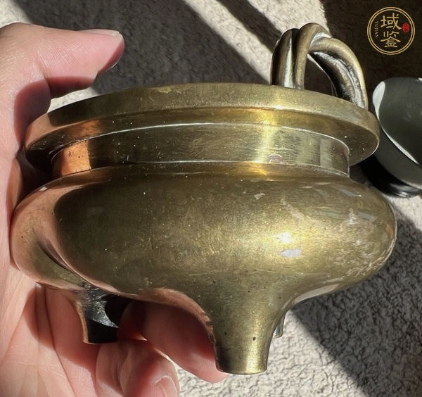古玩銅器繩耳爐真品鑒賞圖