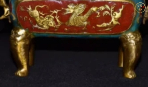 古玩銅器景泰藍(lán)香熏爐真品鑒賞圖