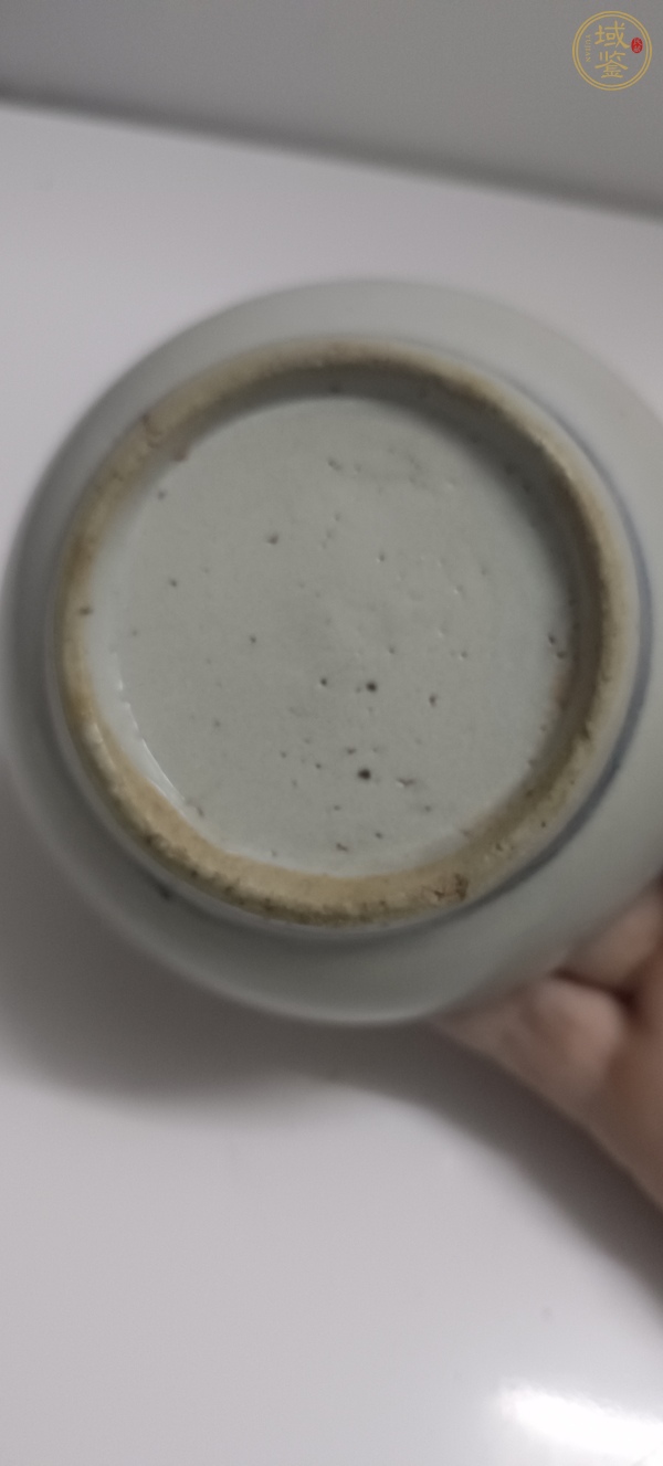 古玩陶瓷麒麟送子粉彩印泥盒真品鑒賞圖