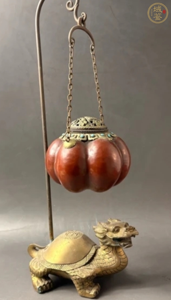 古玩銅器蟈蟈籠真品鑒賞圖