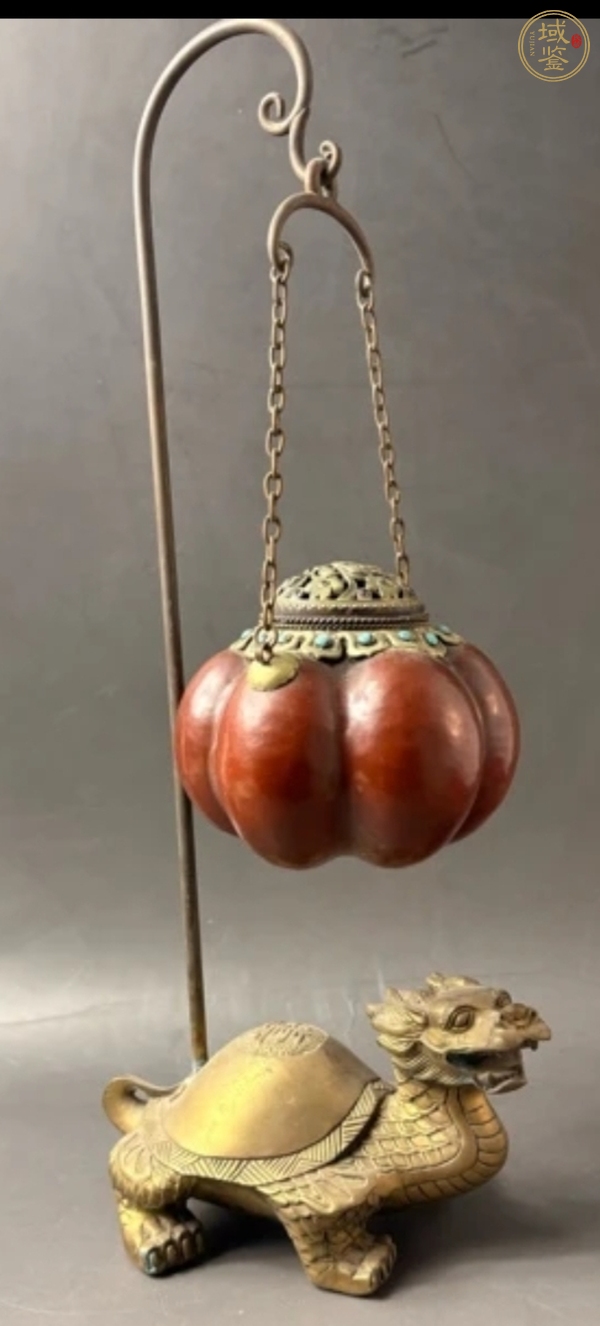 古玩銅器蟈蟈籠真品鑒賞圖