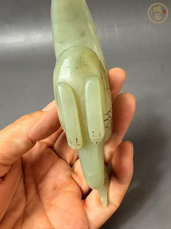 古玩和田玉雕“鳳鳥杯”真品鑒賞圖