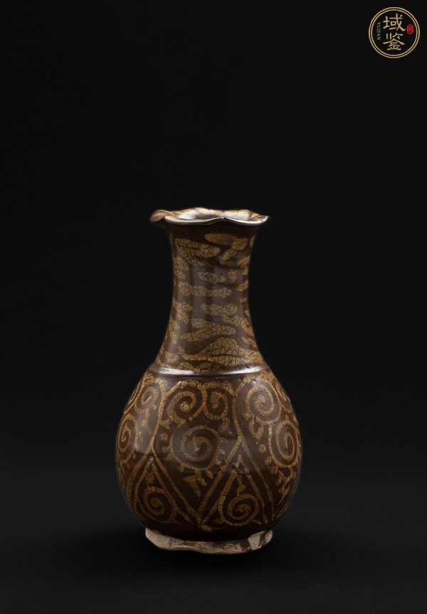 古玩陶瓷吉州窯瓶真品鑒賞圖