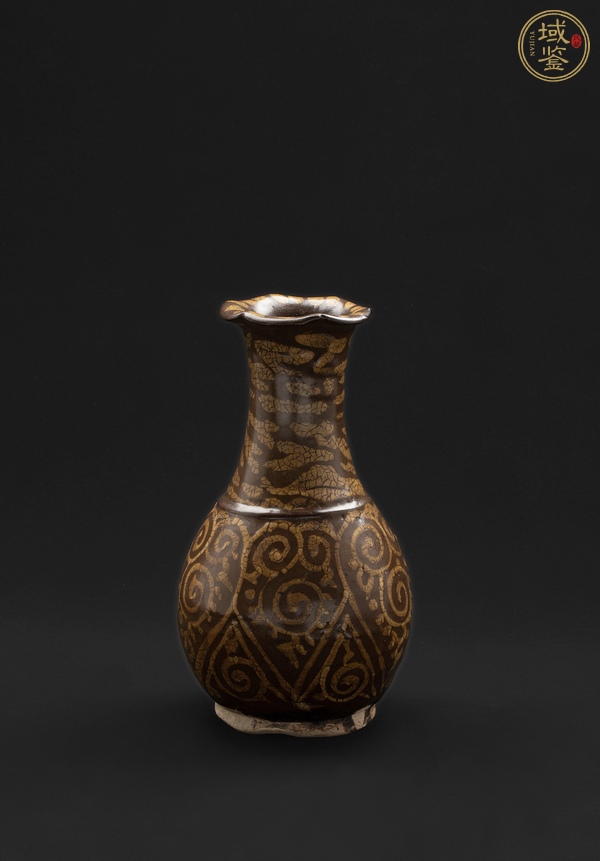 古玩陶瓷吉州窯瓶真品鑒賞圖