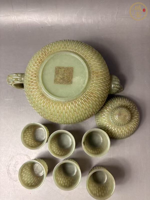 古玩和田玉雕“茶具”真品鑒賞圖