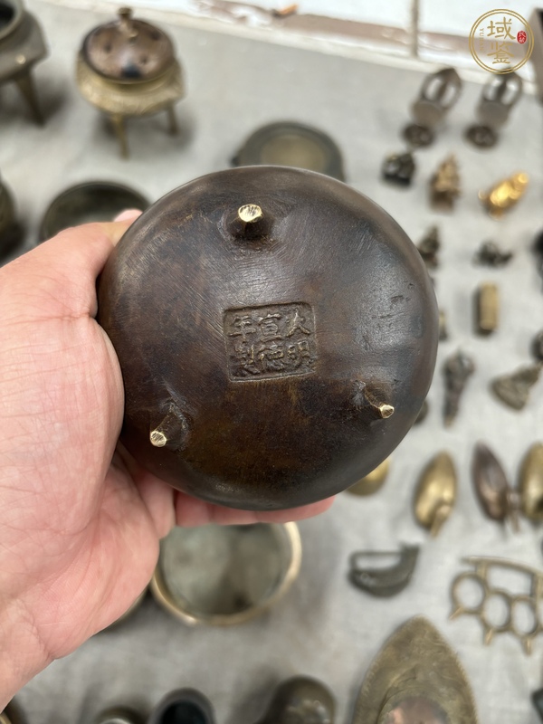 古玩銅器沖天耳爐真品鑒賞圖