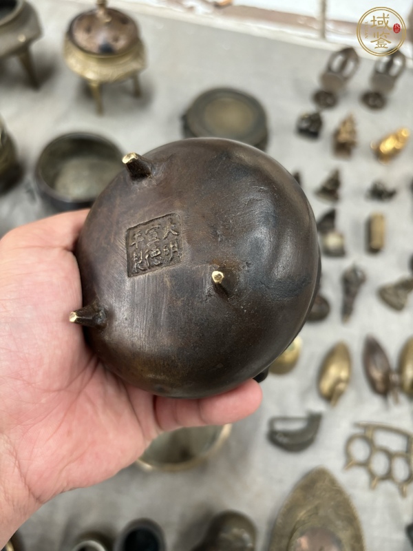 古玩銅器沖天耳爐真品鑒賞圖