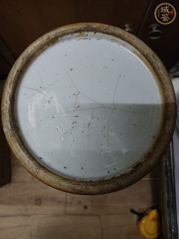 古玩陶瓷廣彩通景山水紋雙耳瓶真品鑒賞圖