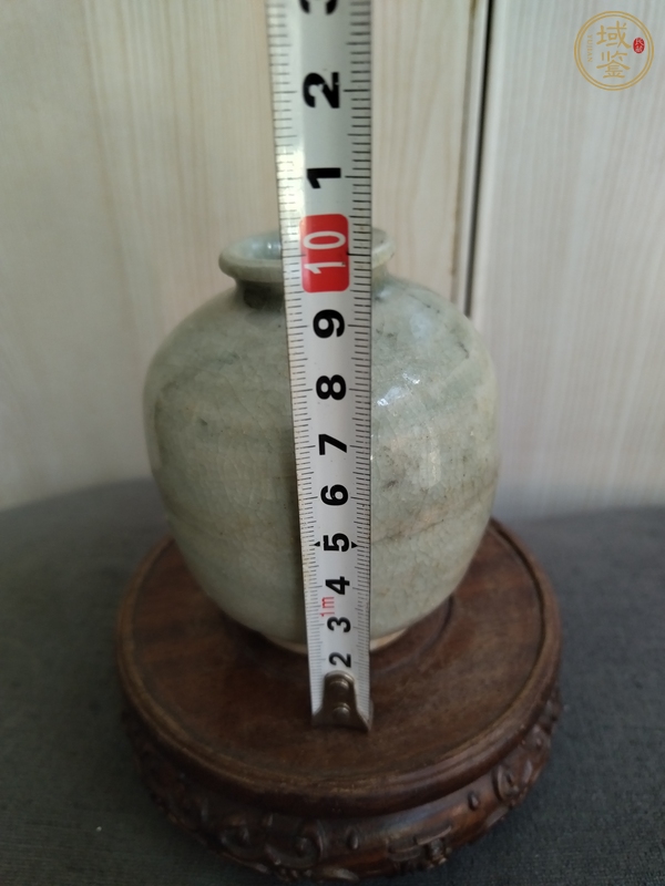 古玩陶瓷龍泉青瓷水盂真品鑒賞圖