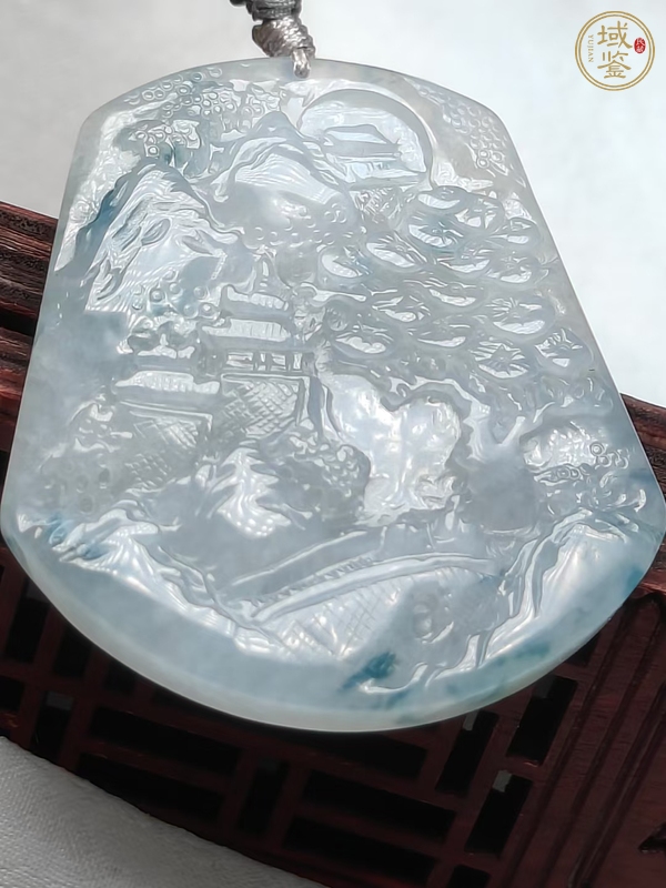 古玩天然翡翠掛牌真品鑒賞圖