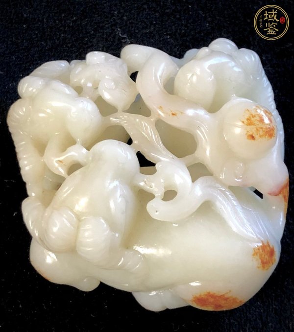 古玩玉器和田玉雕“三陽開泰”擺件真品鑒賞圖