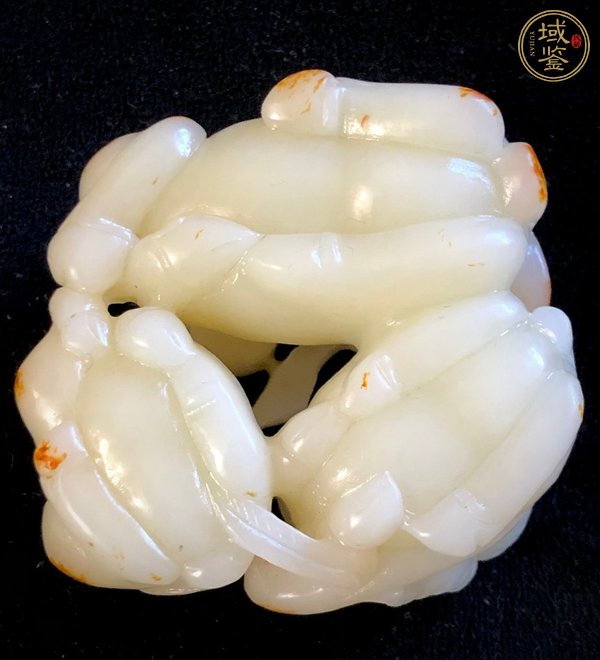 古玩玉器和田玉雕“三陽開泰”擺件真品鑒賞圖